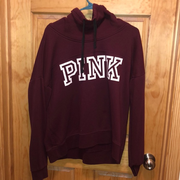PINK Victoria's Secret Sweaters - PINK cowl sweatshirt